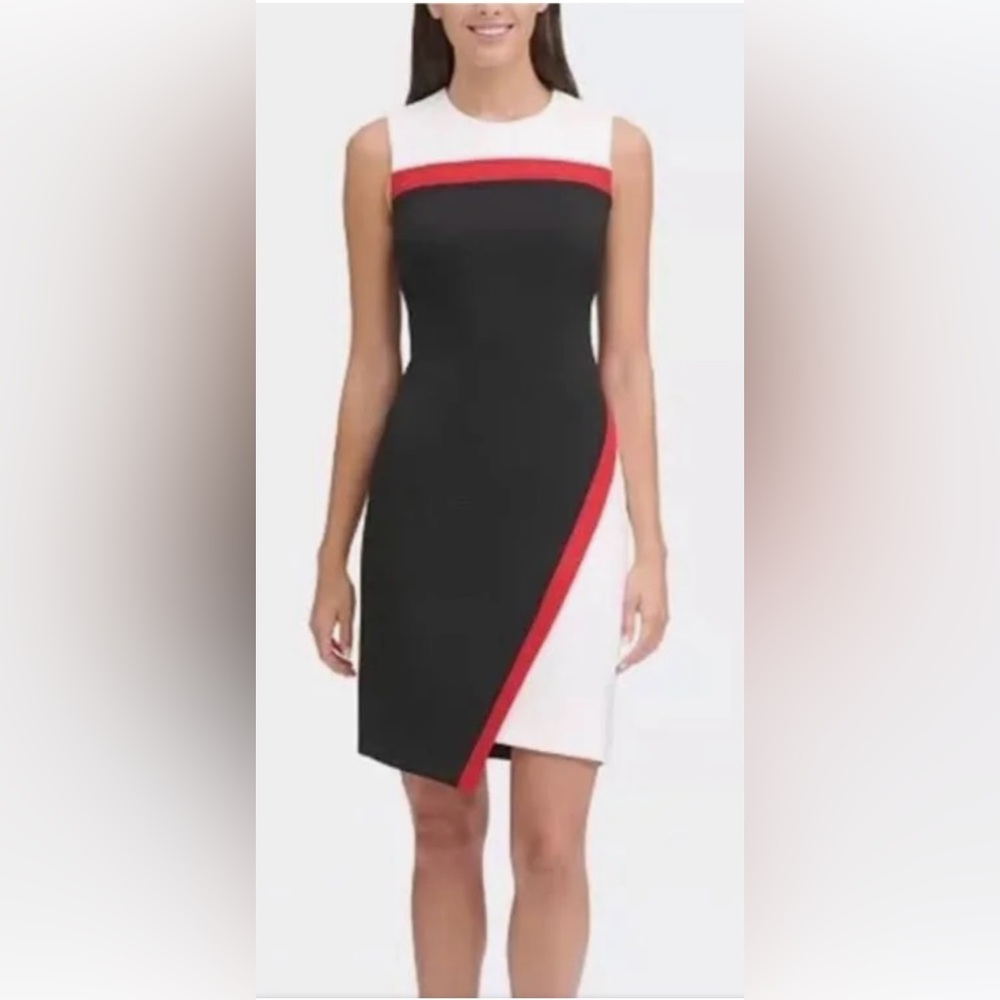 Tommy Hilfiger Asymmetrical scuba hem dress